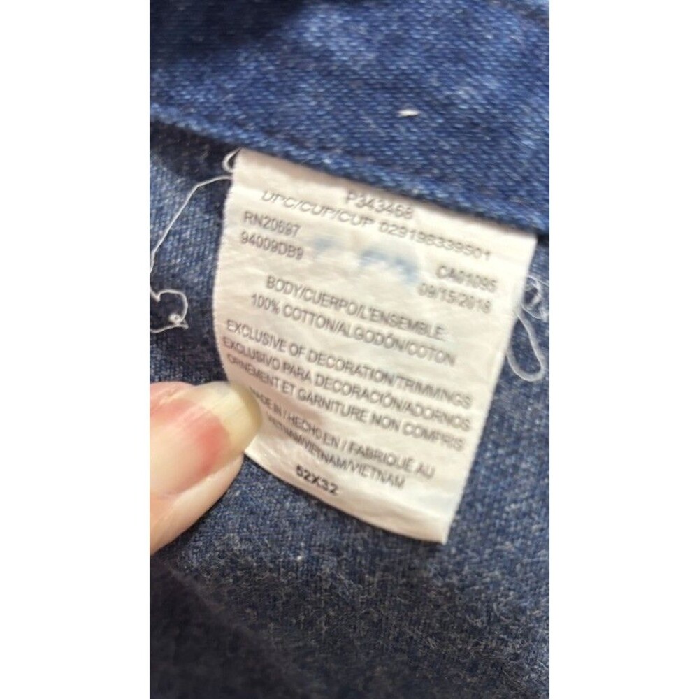 Big Smith Bib Overalls Size 52x32 Blue Jean Denim Work Farming Adjustable Straps - Picture 6 of 7